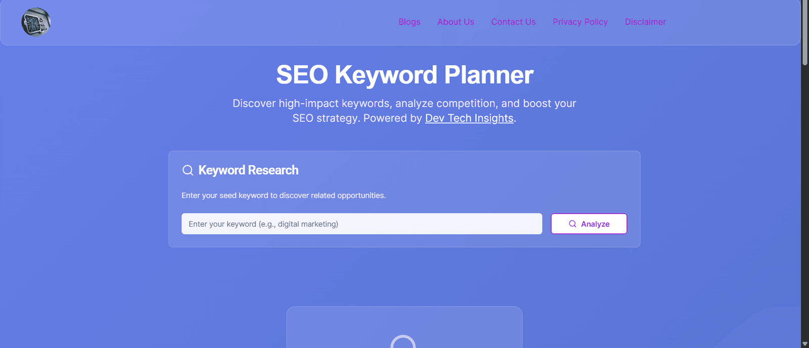 Free SEO Keyword Generator
