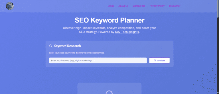 Free SEO Keyword Generator