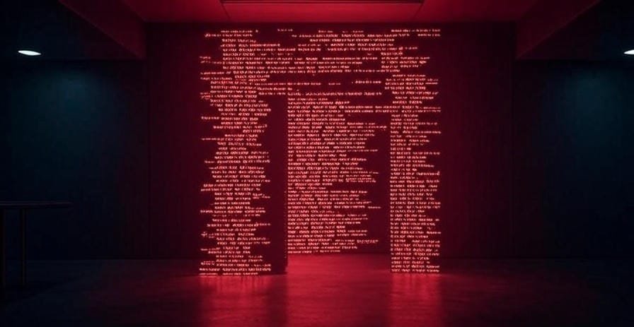 Futuristic cyberpunk illustration of AI-generated backdoor code glowing in red, symbolizing hidden security risks in developer tools.